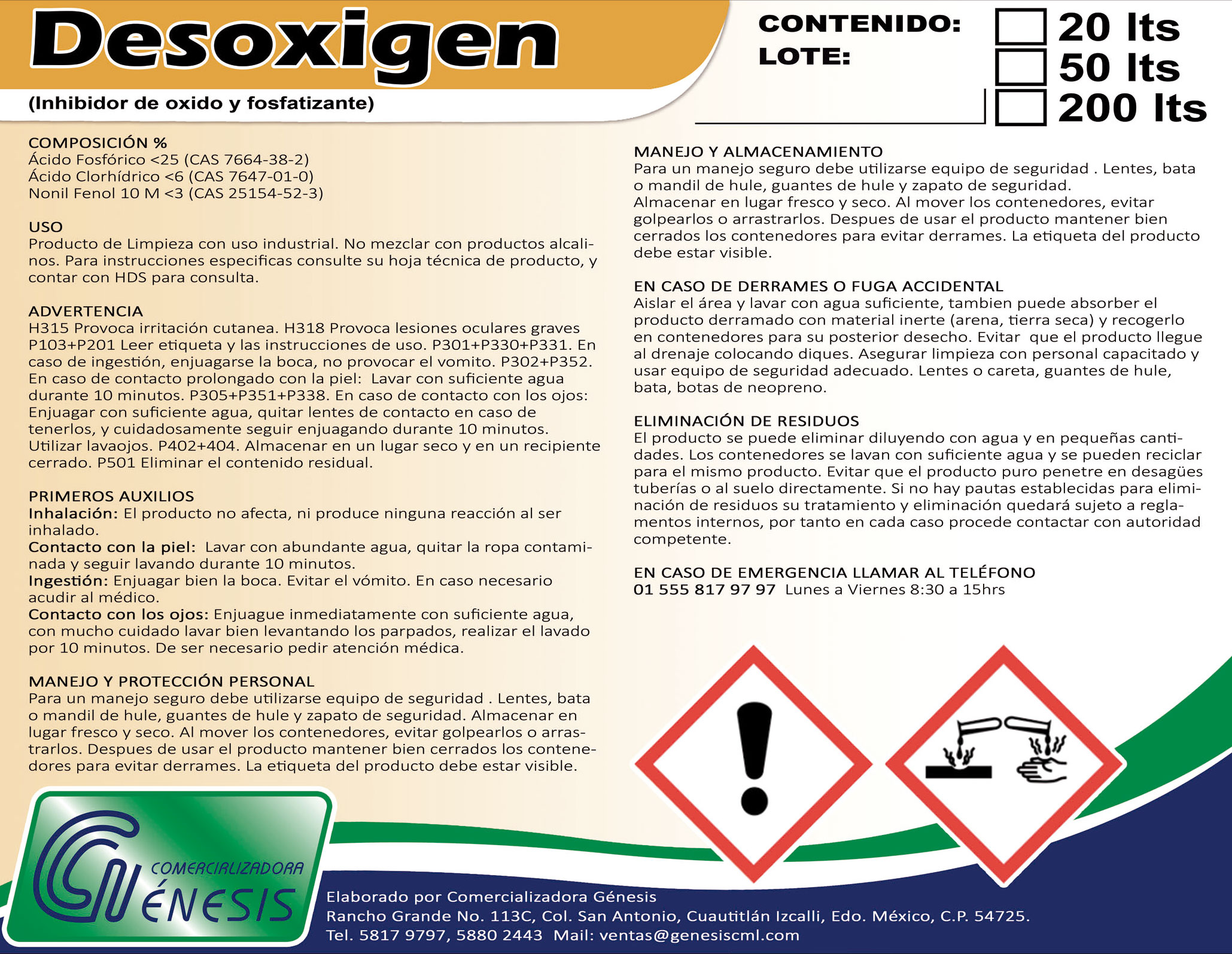 Desoxigen H Desoxigen H